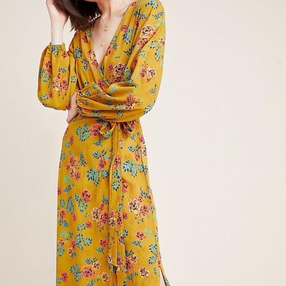 NWT Anthropologie Faithfull Le Figuaro Wrap Dress